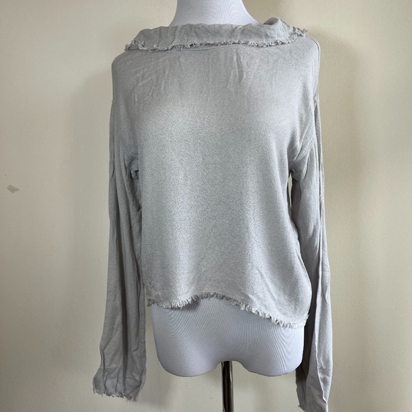Anthropologie-Cloth & Stone Cowl Neck top - Picture 2 of 5